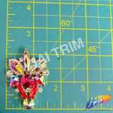 Fancy Color Motif Rhinestone Applique, YH-505