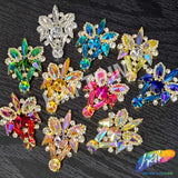Fancy Color Motif Rhinestone Applique, YH-505