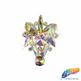 Fancy Color Motif Rhinestone Applique, YH-505