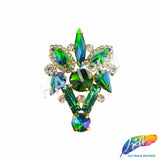 Fancy Color Motif Rhinestone Applique, YH-505
