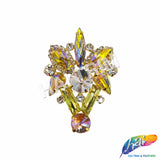 Fancy Color Motif Rhinestone Applique, YH-505