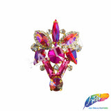 Fancy Color Motif Rhinestone Applique, YH-505