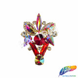 Fancy Color Motif Rhinestone Applique, YH-505