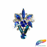 Fancy Color Motif Rhinestone Applique, YH-505