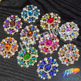Fancy Oval Medallion Rhinestone Applique, YH-512