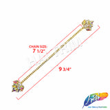 Chained Fancy Rhinestone Trim Piece, YH-528