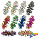 SALE! Fancy Colored Rhinestone Motif Applique, YH-089