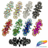 SALE! Fancy Colored Rhinestone Motif Applique, YH-089