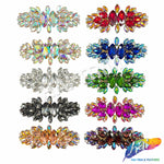 SALE! Fancy Colored Rhinestone Motif Applique, YH-089