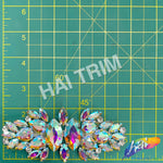 SALE! Fancy Colored Rhinestone Motif Applique, YH-089