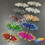 SALE! Fancy Colored Rhinestone Motif Applique, YH-089