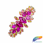SALE! Fancy Colored Rhinestone Motif Applique, YH-089