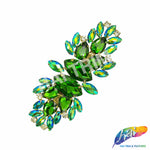 SALE! Fancy Colored Rhinestone Motif Applique, YH-089