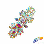 SALE! Fancy Colored Rhinestone Motif Applique, YH-089