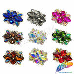 SALE! Fancy Colored Rhinestone Motif Applique on Metal Setting, YH-092