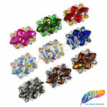 SALE! Fancy Colored Rhinestone Motif Applique on Metal Setting, YH-092