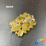 SALE! Fancy Colored Rhinestone Motif Applique on Metal Setting, YH-092