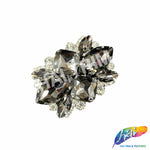 SALE! Fancy Colored Rhinestone Motif Applique on Metal Setting, YH-092