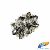 SALE! Fancy Colored Rhinestone Motif Applique on Metal Setting, YH-092