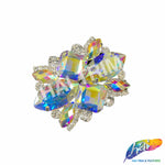 SALE! Fancy Colored Rhinestone Motif Applique on Metal Setting, YH-092