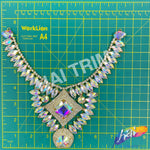 SALE! Fancy Rhinestone Necklace Applique, YH-093
