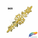 SALE! Fancy Rhinestone Flower Applique on Metal Setting, YH-104