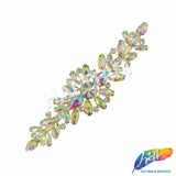 SALE! Fancy Rhinestone Flower Applique on Metal Setting, YH-104
