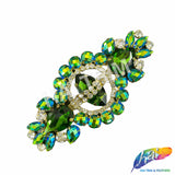 SALE! Fancy Colored Rhinestone Motif Applique on Metal Setting, YH-106