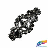 SALE! Fancy Colored Rhinestone Motif Applique on Metal Setting, YH-106