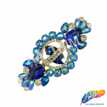 SALE! Fancy Colored Rhinestone Motif Applique on Metal Setting, YH-106
