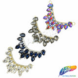 SALE! Mini Collar Rhinestone Applique on Metal Setting, YH-110