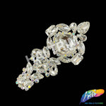 SALE! Fancy Motif Rhinestone Applique on Metal Setting, YH-115