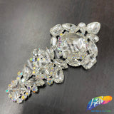 SALE! Fancy Motif Rhinestone Applique on Metal Setting, YH-115