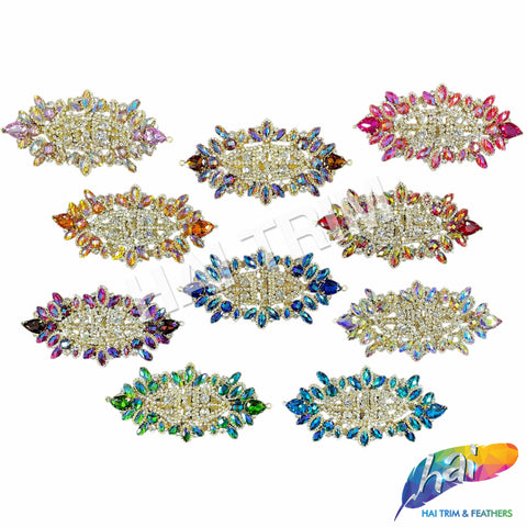 Fancy Color Motif Rhinestone Applique, YH-503