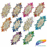 Fancy Color Motif Rhinestone Applique, YH-503