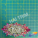 Fancy Color Motif Rhinestone Applique, YH-503