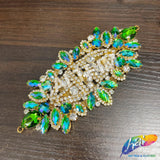 Fancy Color Motif Rhinestone Applique, YH-503