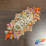 Fancy Color Motif Rhinestone Applique, YH-503