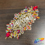 Fancy Color Motif Rhinestone Applique, YH-503