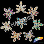 Fancy Flower Motif Rhinestone Applique, YH-504