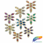 Fancy Flower Motif Rhinestone Applique, YH-504
