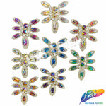 Fancy Flower Motif Rhinestone Applique, YH-504