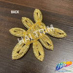 Fancy Flower Motif Rhinestone Applique, YH-504