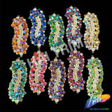 Fancy Wavy Motif Rhinestone Applique, YH-508