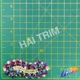 Fancy Wavy Motif Rhinestone Applique, YH-508