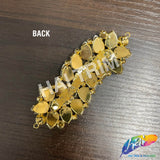 Fancy Wavy Motif Rhinestone Applique, YH-508