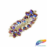 Fancy Wavy Motif Rhinestone Applique, YH-508