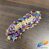 Fancy Wavy Motif Rhinestone Applique, YH-508