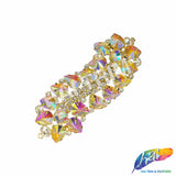 Fancy Wavy Motif Rhinestone Applique, YH-508