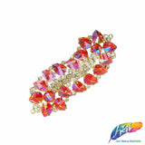 Fancy Wavy Motif Rhinestone Applique, YH-508